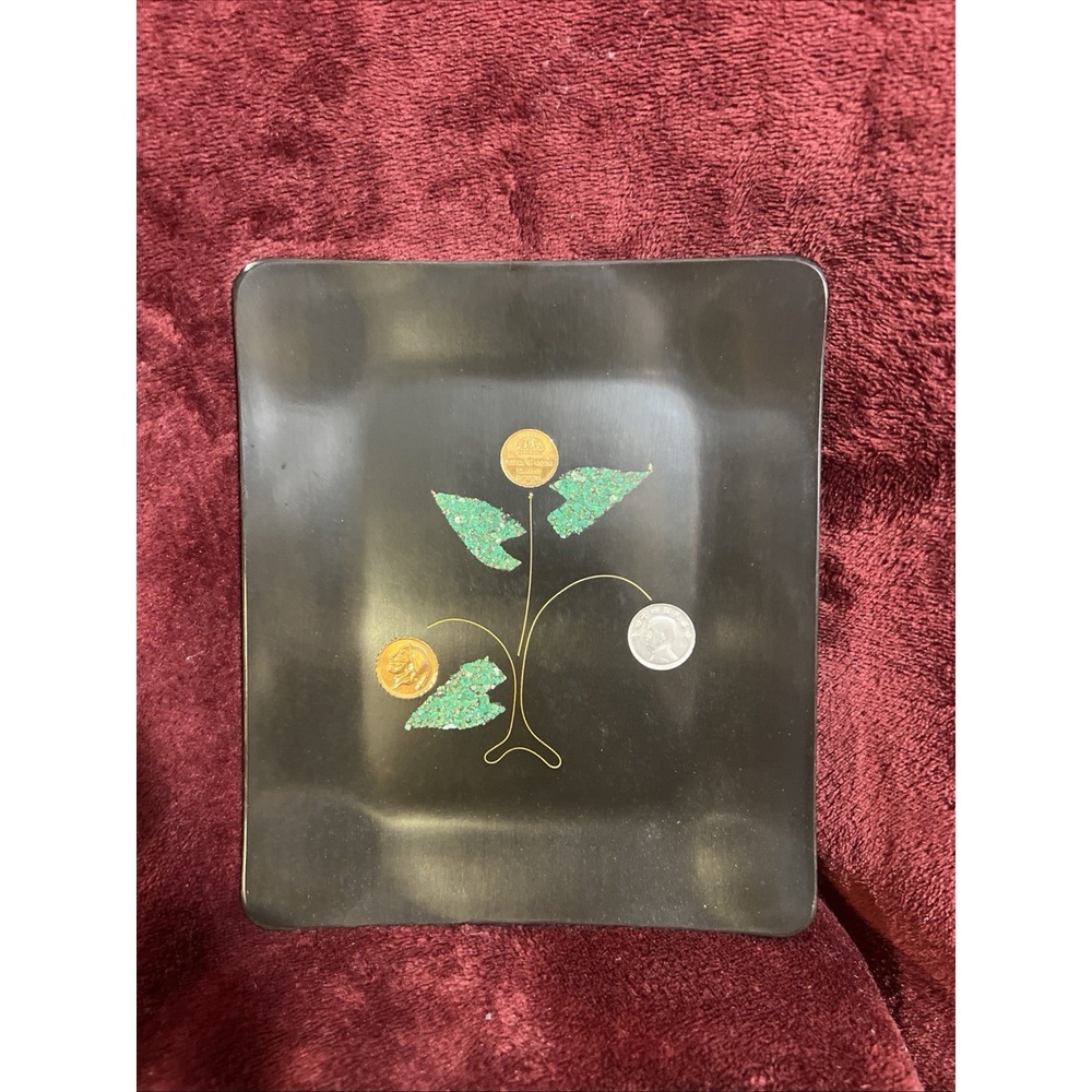 COUROC MONTEREY TREE COIN 4PC DINNER TRAY & 4PC BOWL SET (1769)